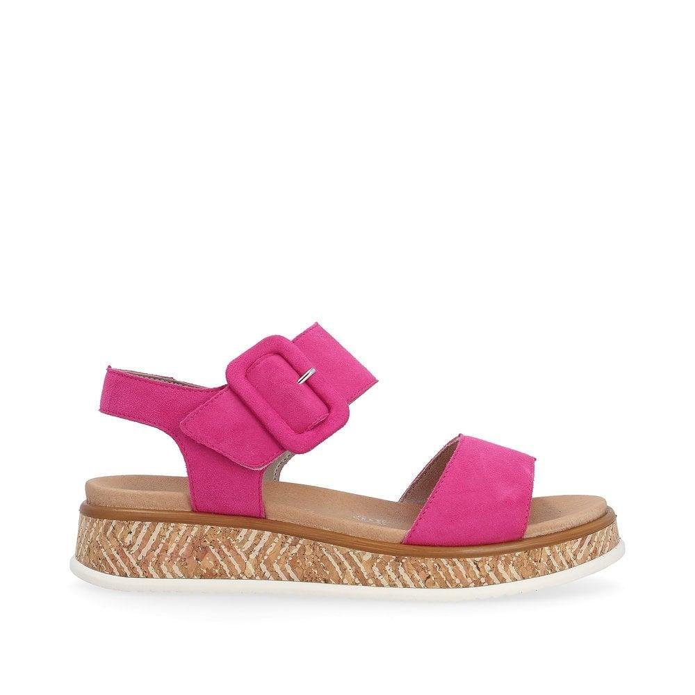 Rieker R - Evolution W0800 - 31 Meg Womens Sandals - Rose - Beales department store