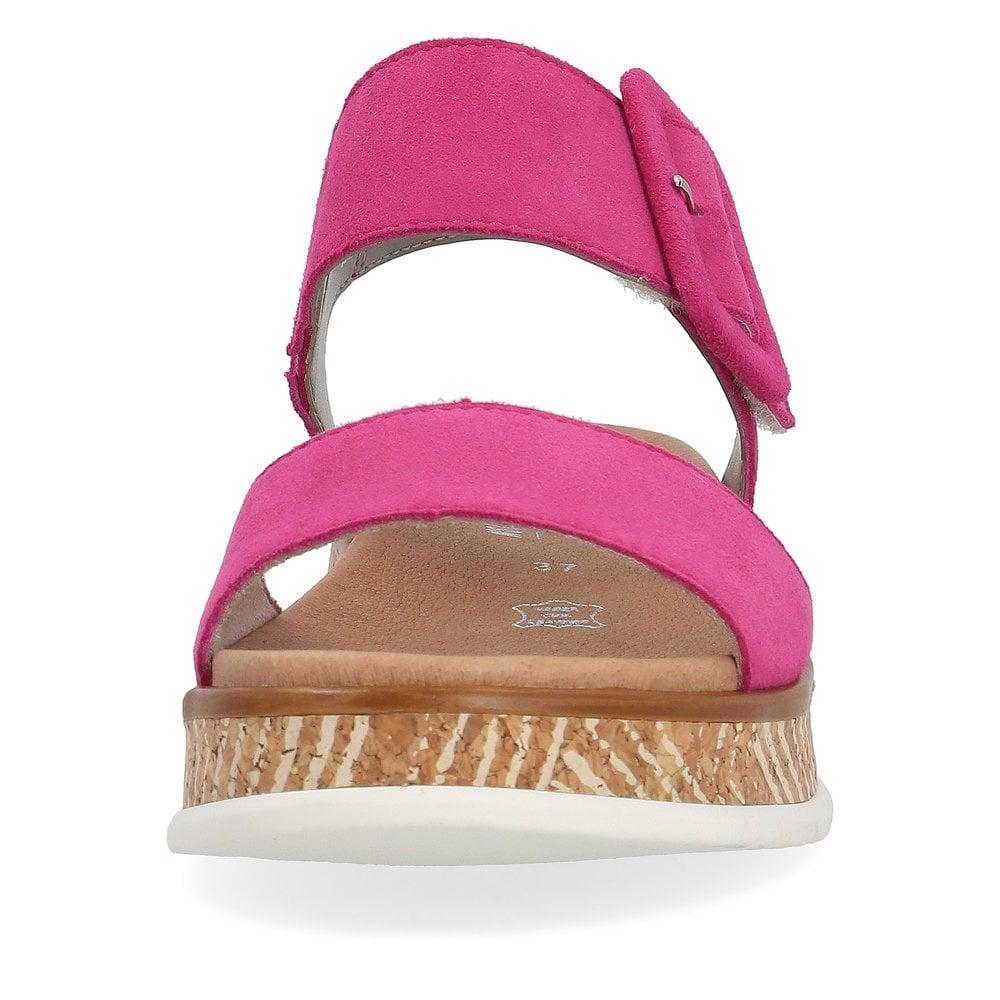 Rieker R - Evolution W0800 - 31 Meg Womens Sandals - Rose - Beales department store