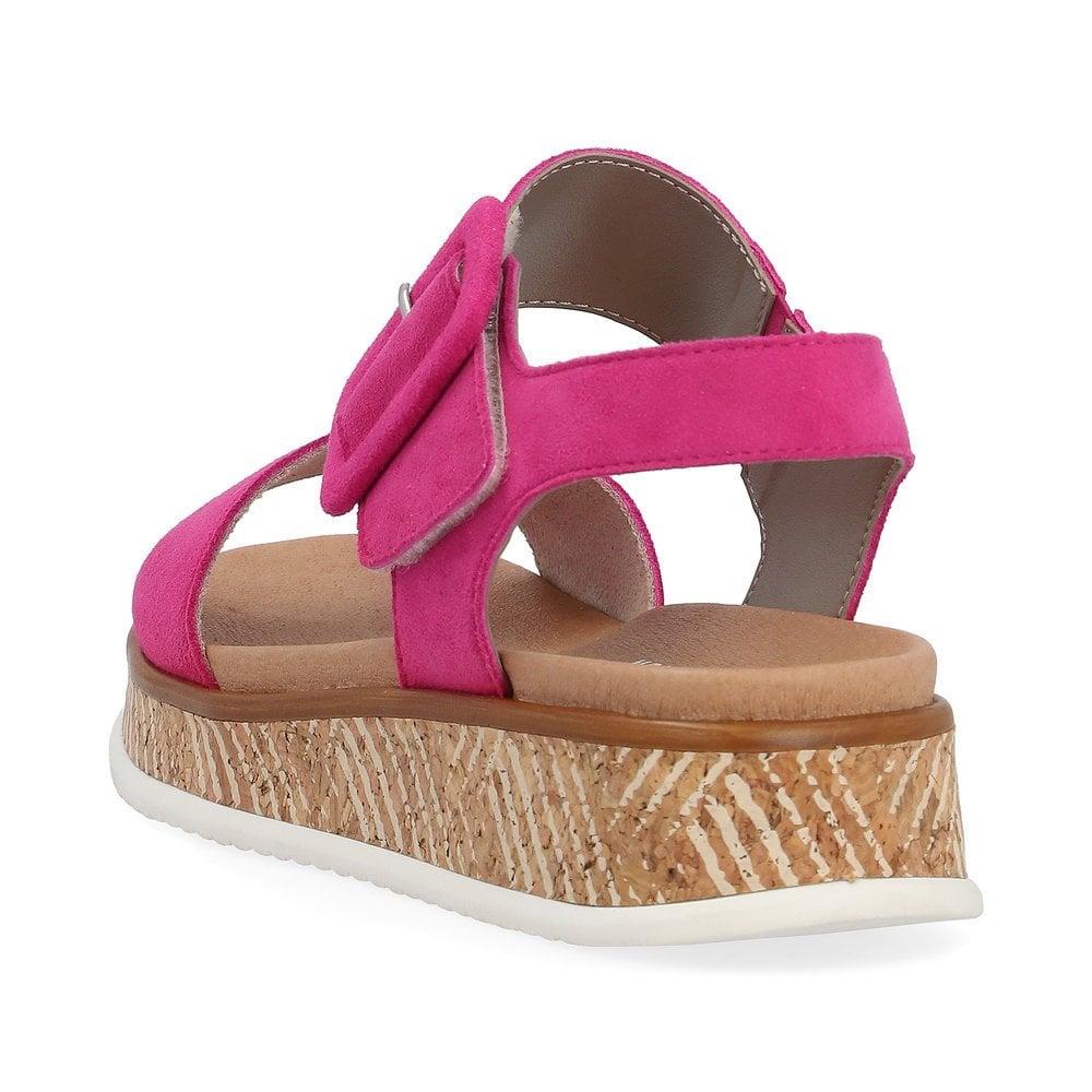 Rieker R - Evolution W0800 - 31 Meg Womens Sandals - Rose - Beales department store