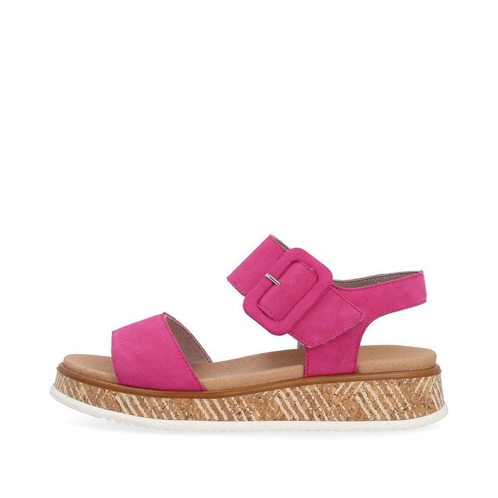 Rieker R - Evolution W0800 - 31 Meg Womens Sandals - Rose - Beales department store