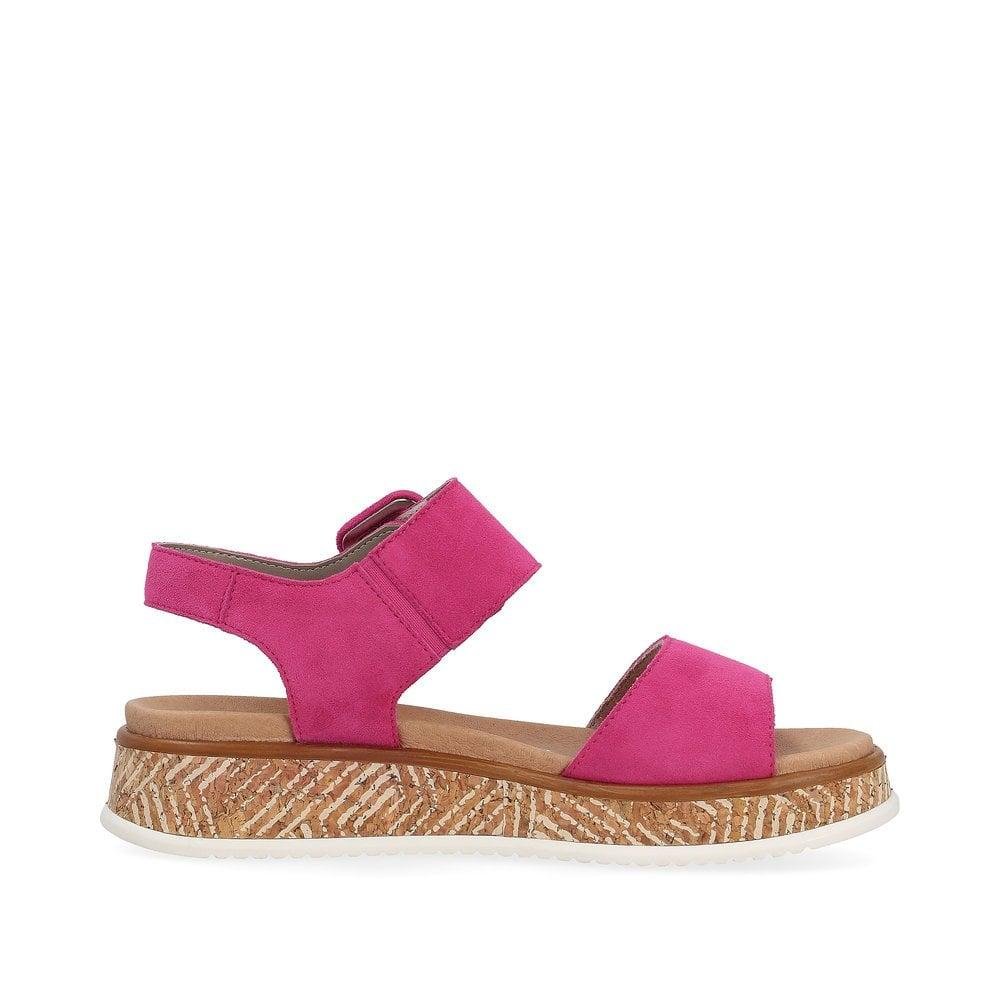 Rieker R - Evolution W0800 - 31 Meg Womens Sandals - Rose - Beales department store