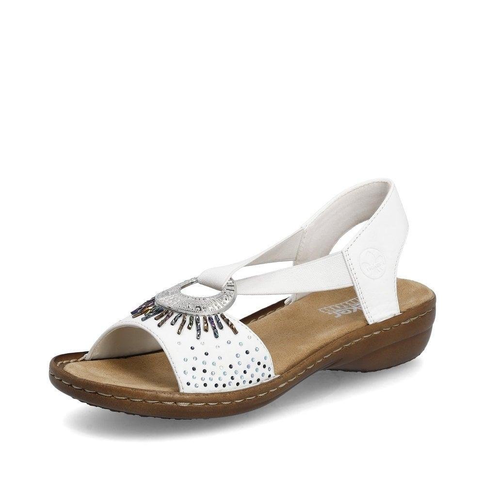 Rieker Regina Womens Shoes - White - Beales department store