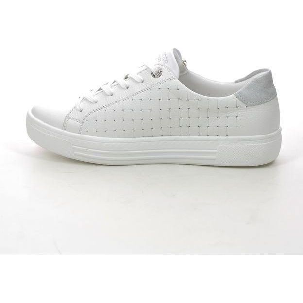 Rieker Remonte D0916-81 Alina Womens Trainers - White Combination - Beales department store