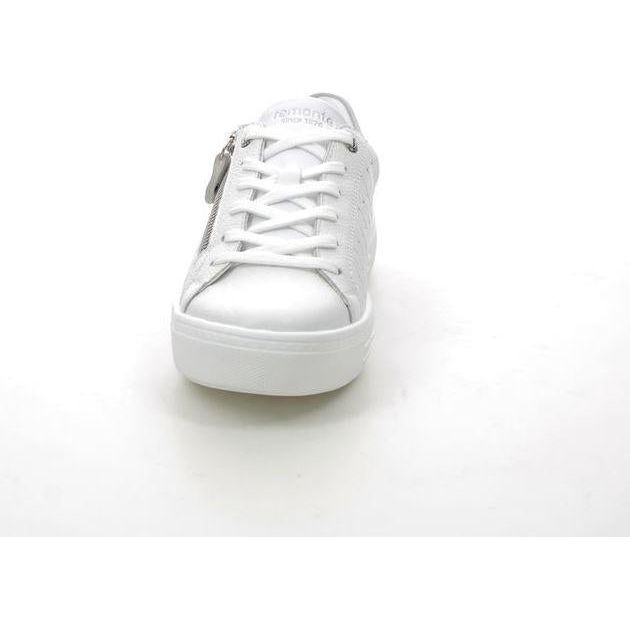 Rieker Remonte D0916-81 Alina Womens Trainers - White Combination - Beales department store