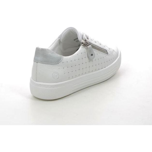 Rieker Remonte D0916-81 Alina Womens Trainers - White Combination - Beales department store