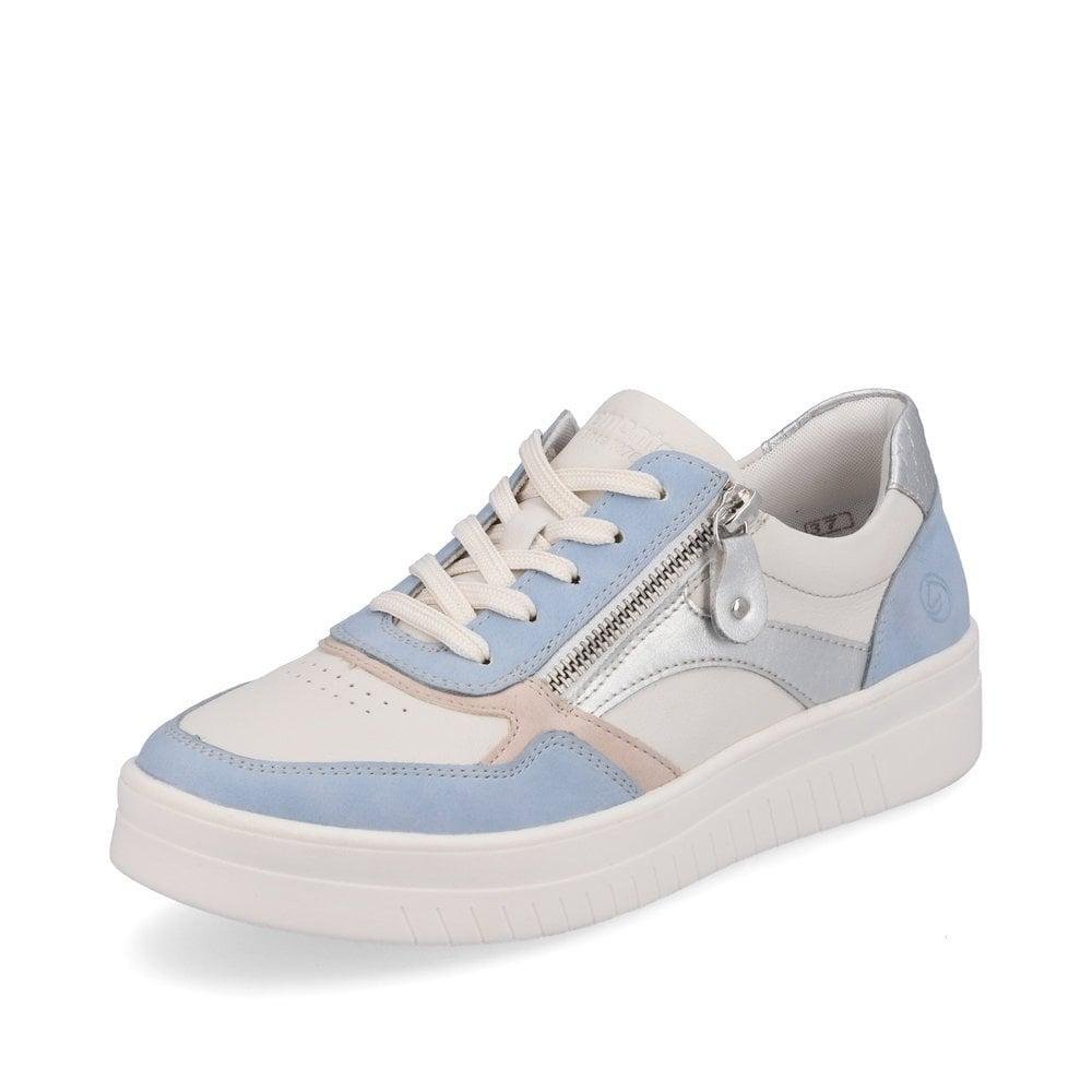 Rieker Remonte D0J01-82 Kendra Womens Shoes - White Combination - Beales department store