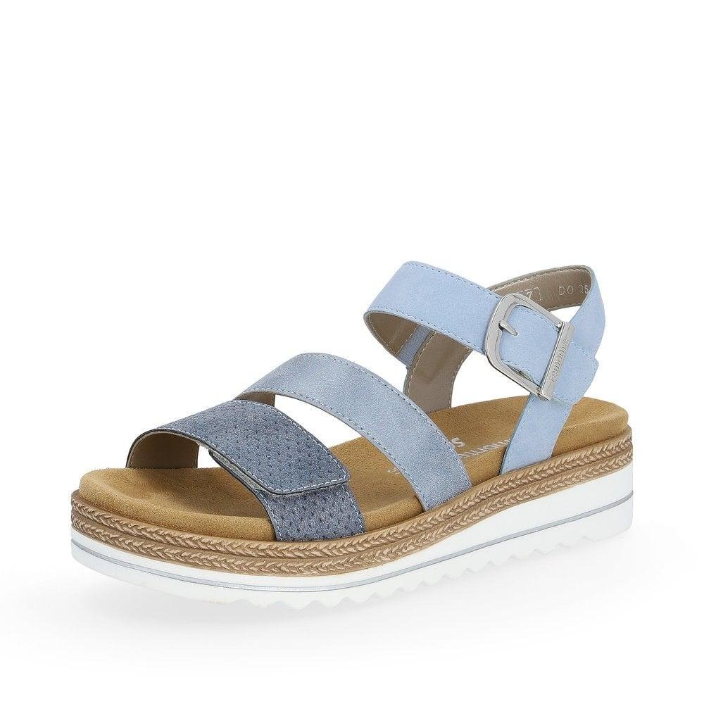 Rieker Remonte D0Q55-12 Jocelyn Womens Sandals - Blue - Beales department store