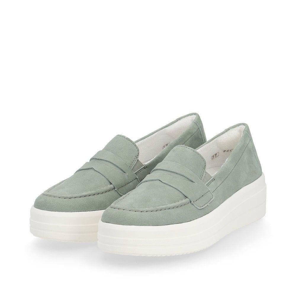 Rieker Remonte D1C05 - 52 Julika Womens Shoes - Green - Beales department store