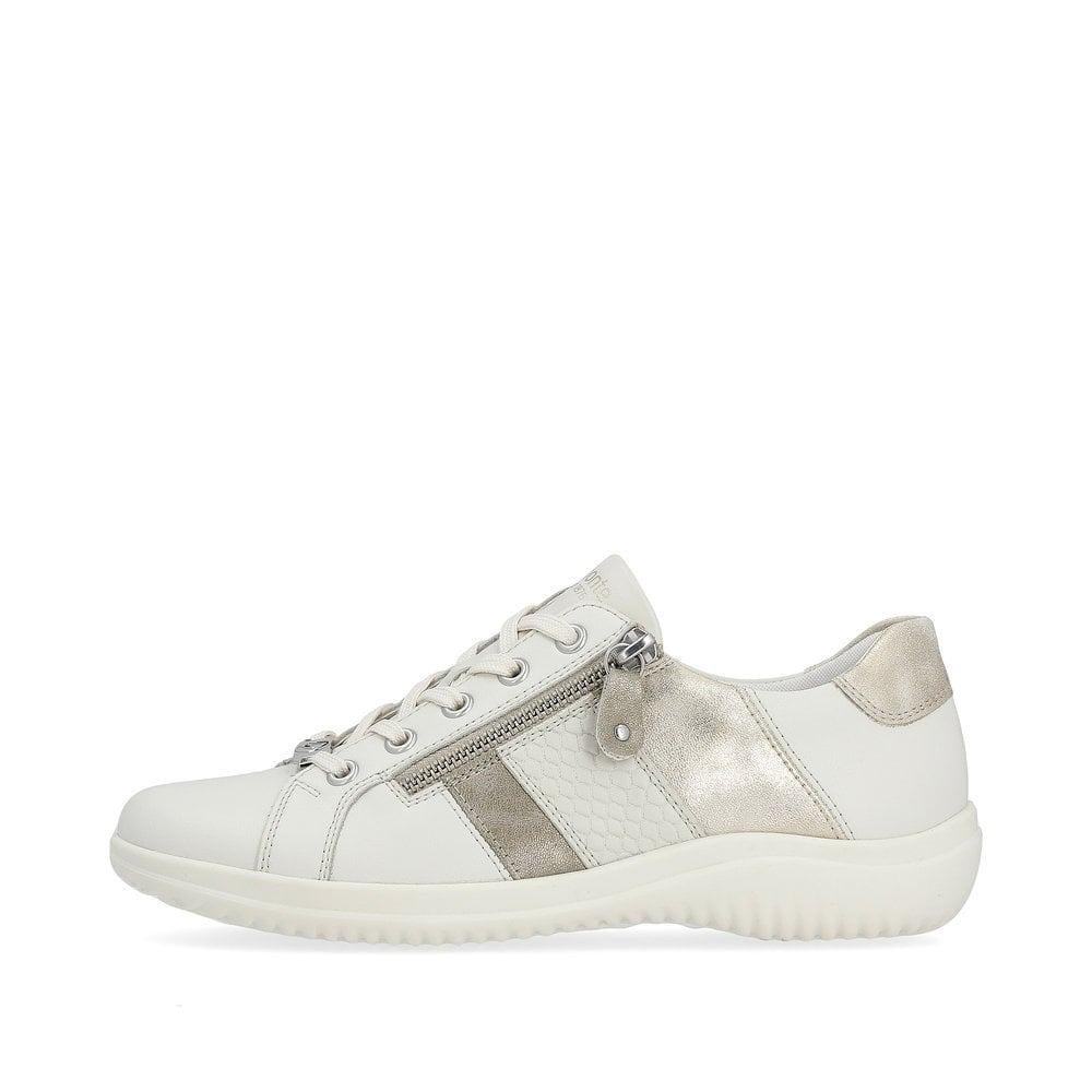Rieker Remonte Louann Womens Shoes - White Combination - Beales department store