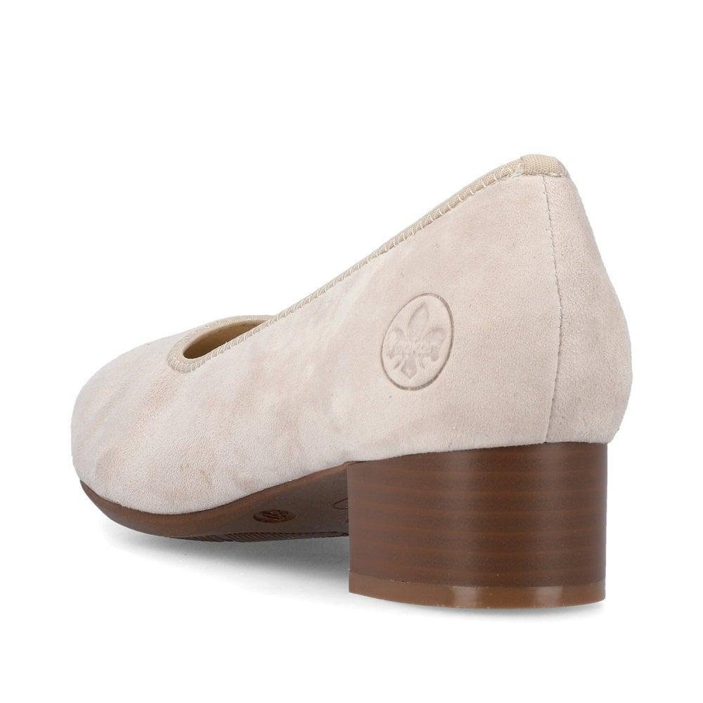 Rieker Verona Ladies Shoes Beige - Beales department store