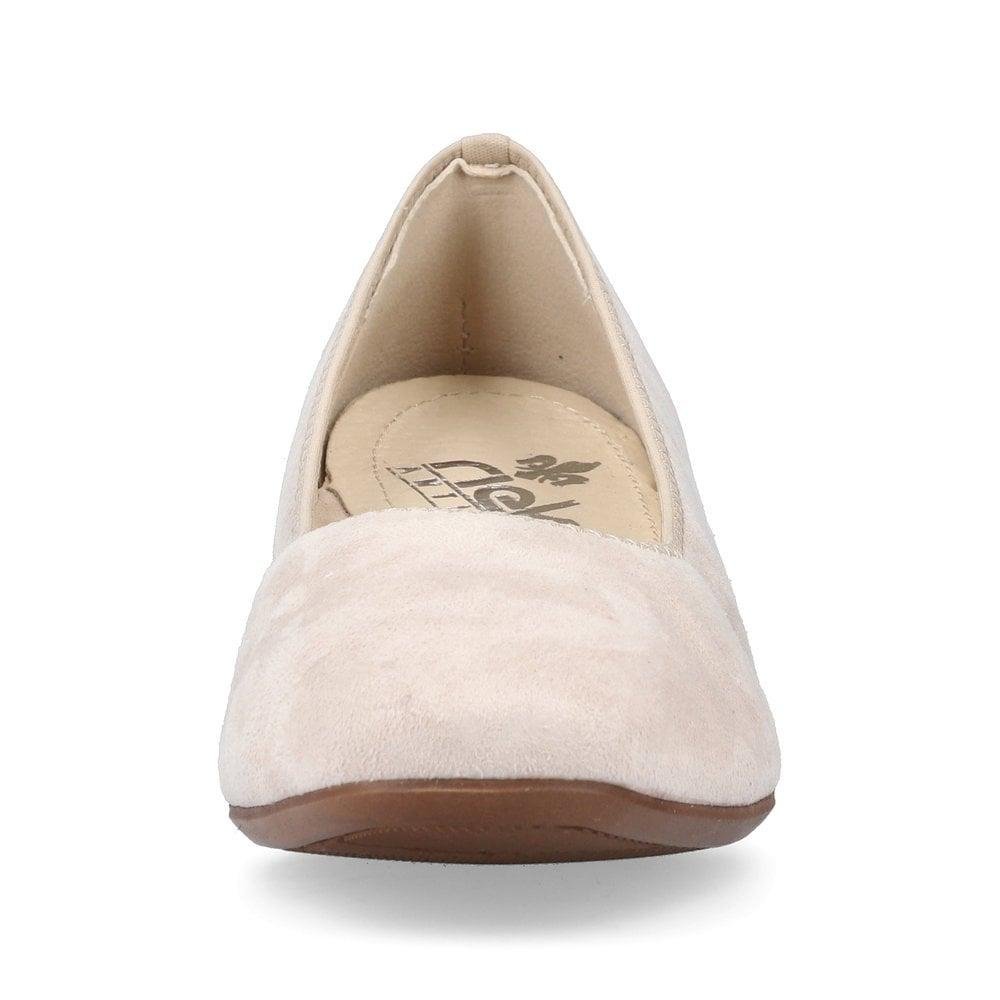 Rieker Verona Ladies Shoes Beige - Beales department store