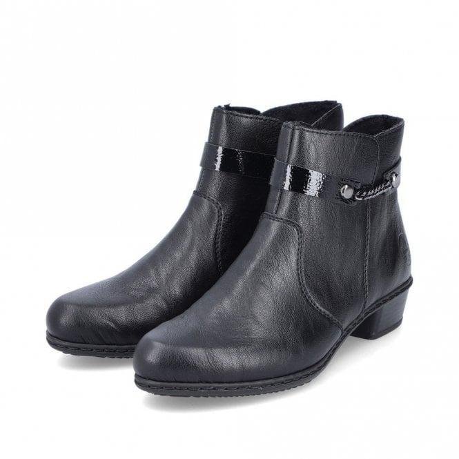 Rieker Y0783 Ladies Boots - Black - Beales department store