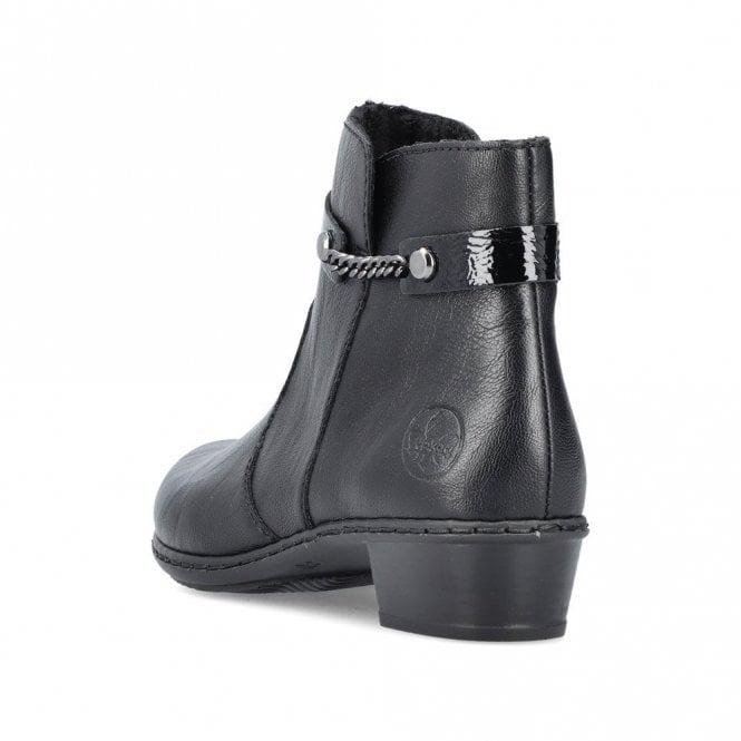 Rieker Y0783 Ladies Boots - Black - Beales department store