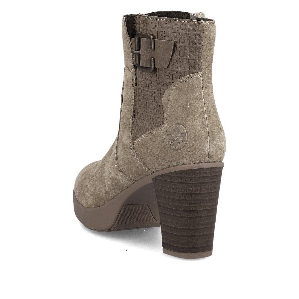 Rieker Y2252 - 64 Eva Womens Boots - Beige - Beales department store