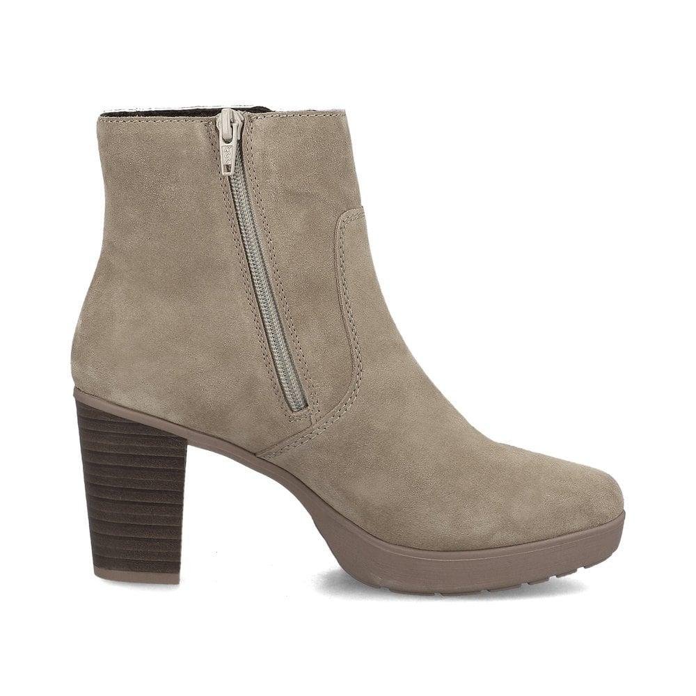 Rieker Y2252 - 64 Eva Womens Boots - Beige - Beales department store