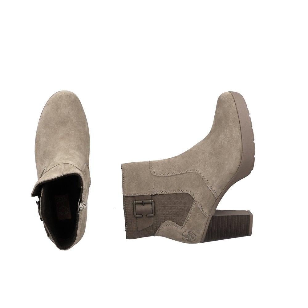 Rieker Y2252 - 64 Eva Womens Boots - Beige - Beales department store