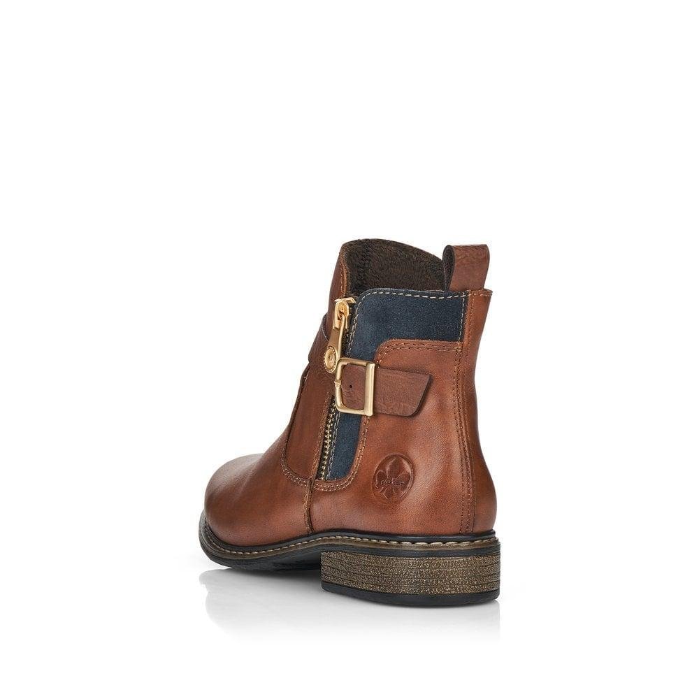 Rieker Z4959 - 22 Philippa Womens Boots - Brown - Beales department store