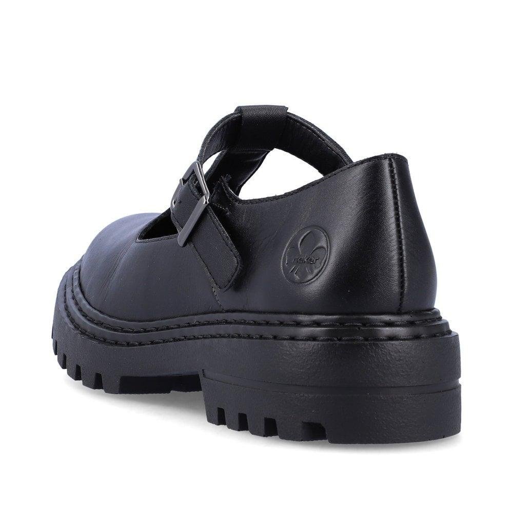 Rieker Z9664-00 Fran Womens Shoes - Black - Beales department store