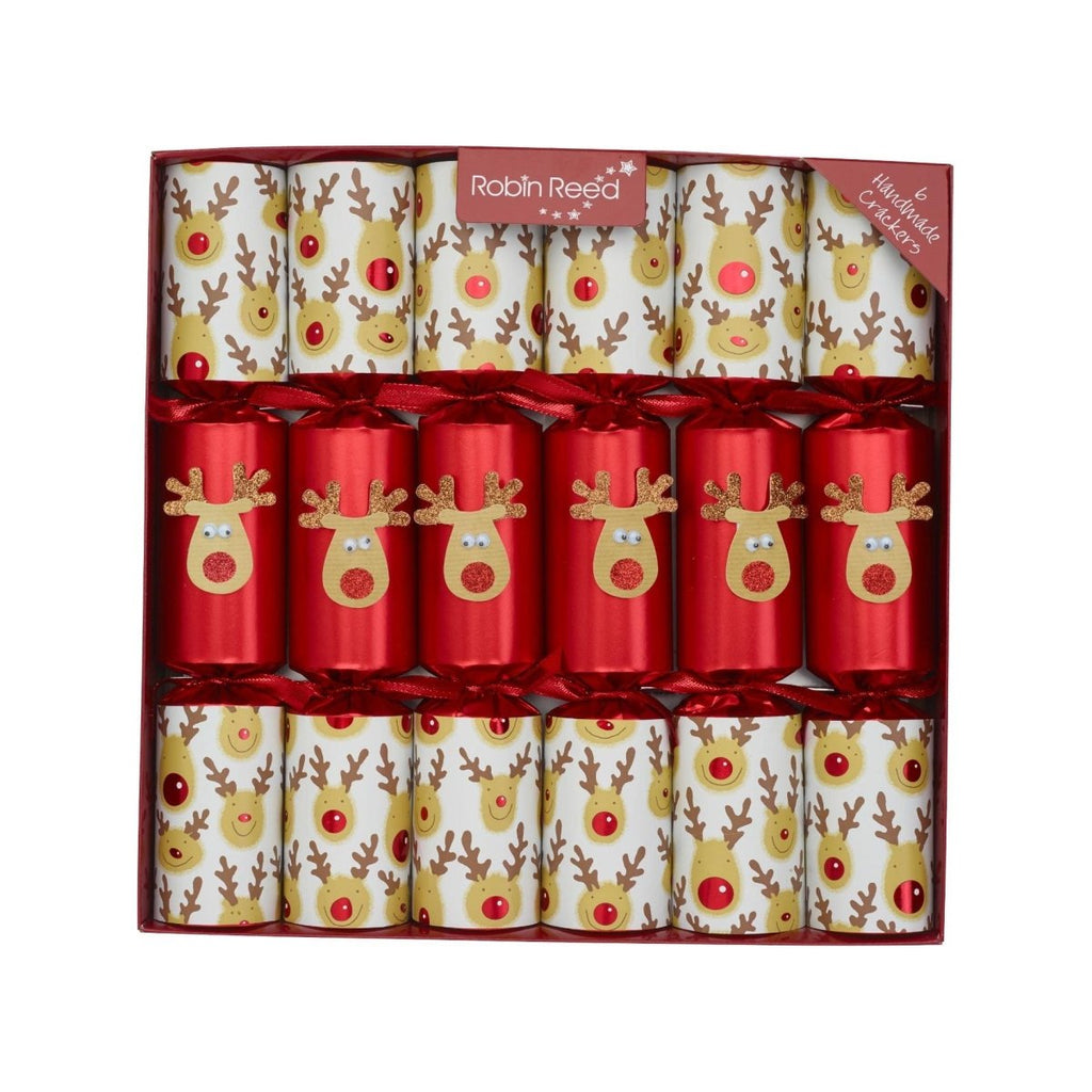 Robin Reed Racing Reindeer Crackers 6 x 13" (33cm) - Beales department store