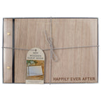 Wooden Happily Ever After Wedding Guest Book