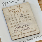 Wooden Save the Date Magnets
