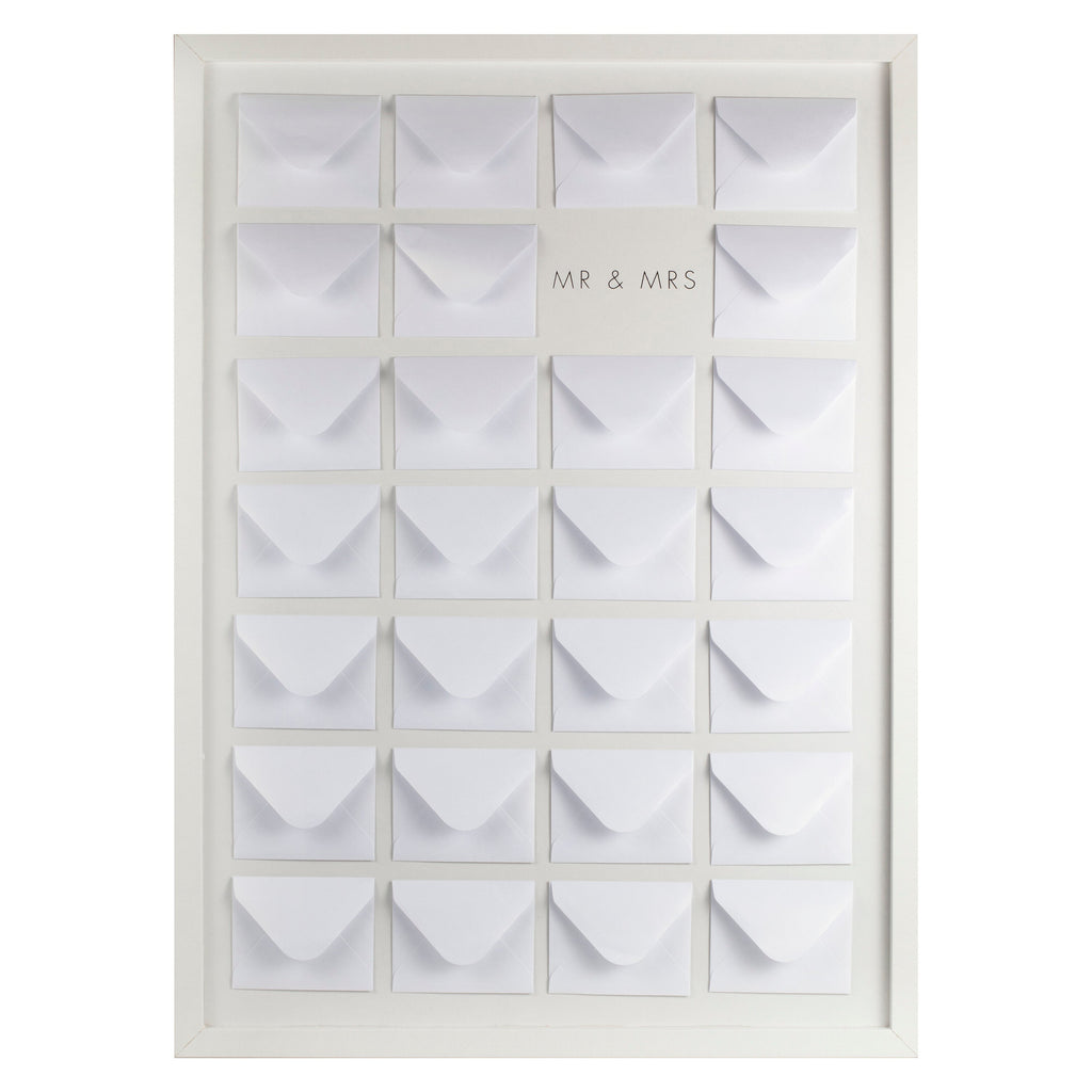 Frame and Envelope Wedding Guest Book Alternative- 1 Inner Pack