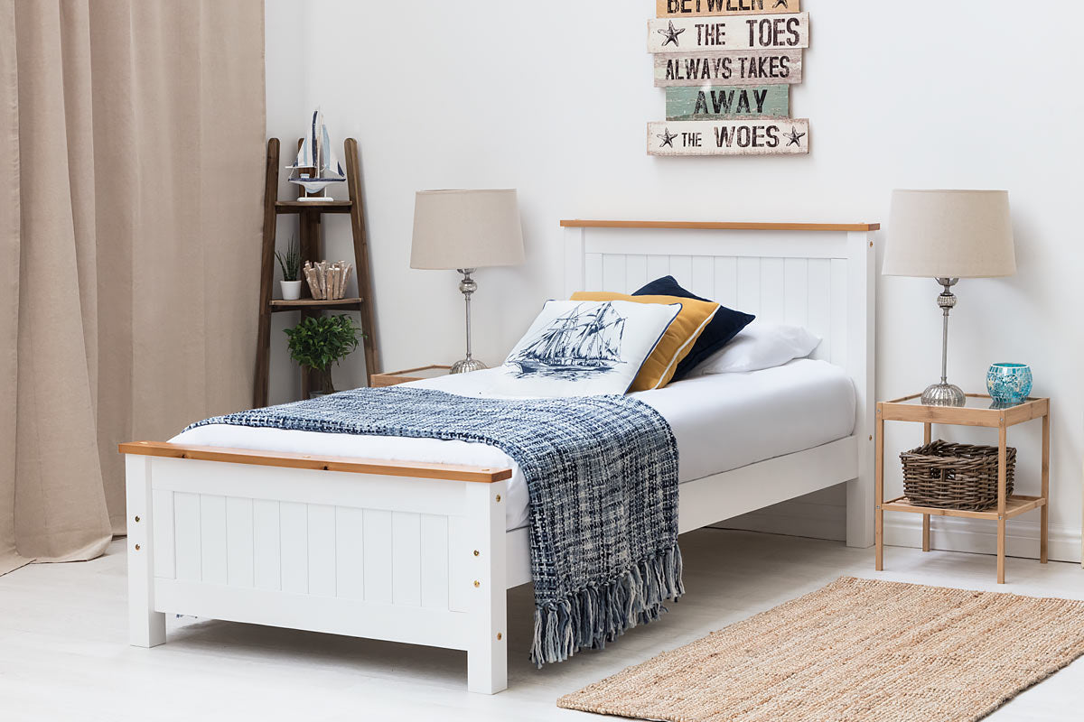 Rostherne Farmhouse White Wooden Bed