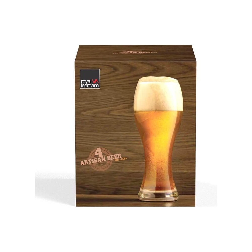 Royal Leerdam Artisan Giant Beer Glasses (Set of 4) - Beales department store