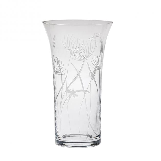 Royal Scot Crystal Dragonfly Large Flared Vase - Beales department store