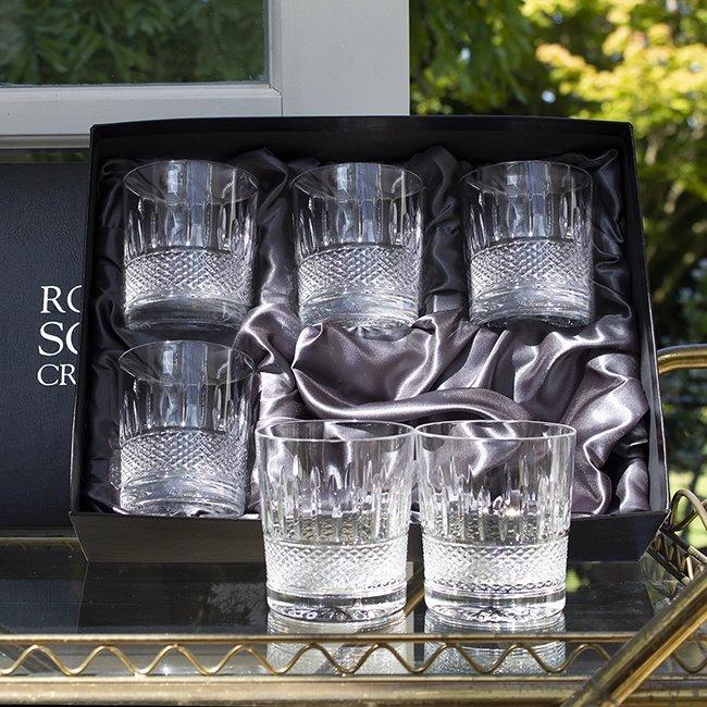 Royal Scot Crystal Eternity - 6 Crystal Large Tumblers - 95mm - Beales department store