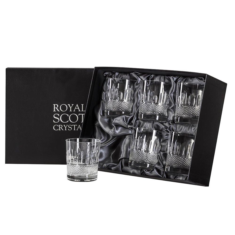Royal Scot Crystal Eternity - 6 Crystal Large Tumblers - 95mm - Beales department store