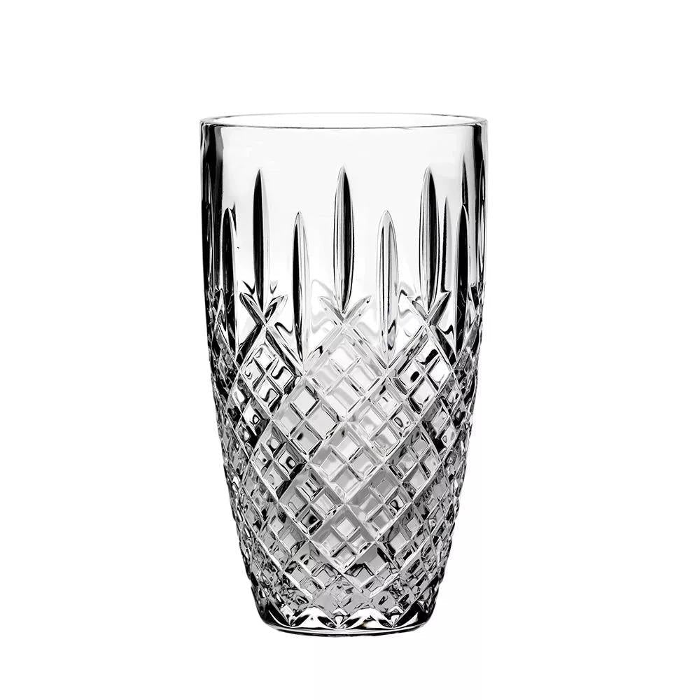 Royal Scot Crystal London Large Barrel Vase - Beales department store