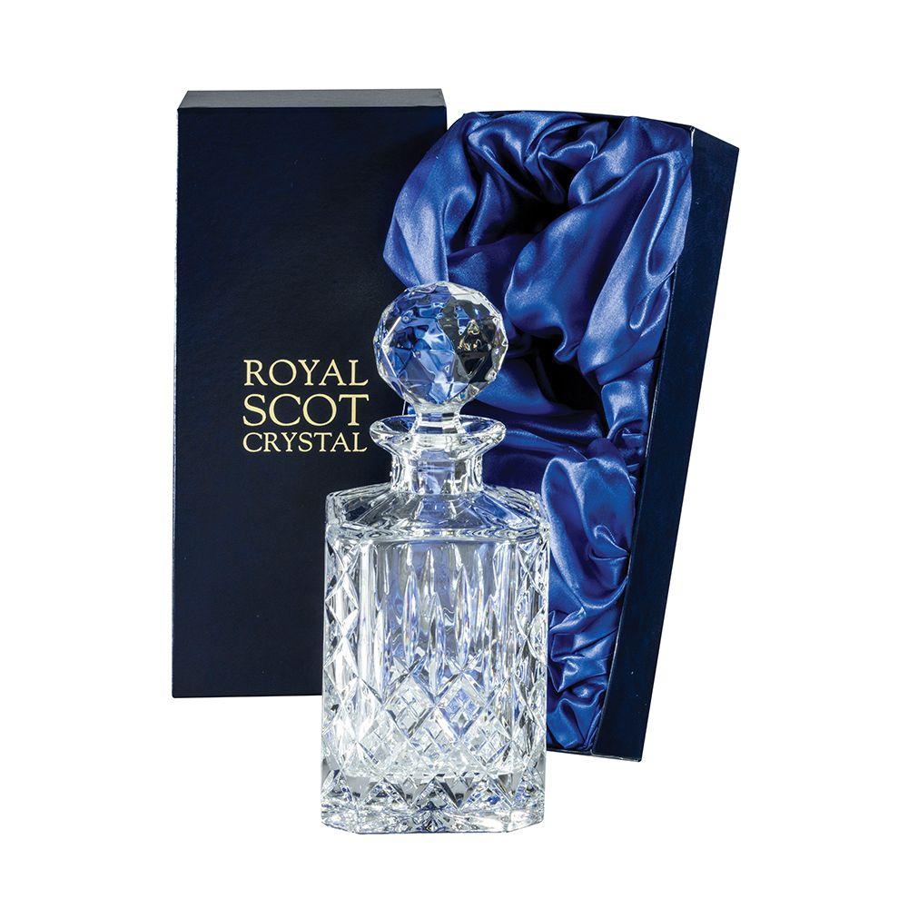 Royal Scot Crystal London Square Spirit Decanter in Presentation Box - Beales department store