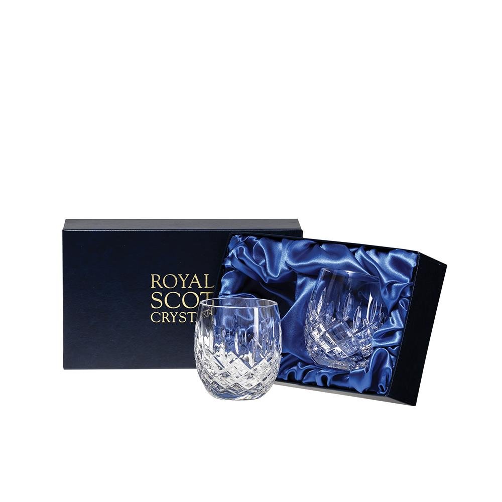 Royal Scot Crystal London Two Barrel Tumblers - Beales department store