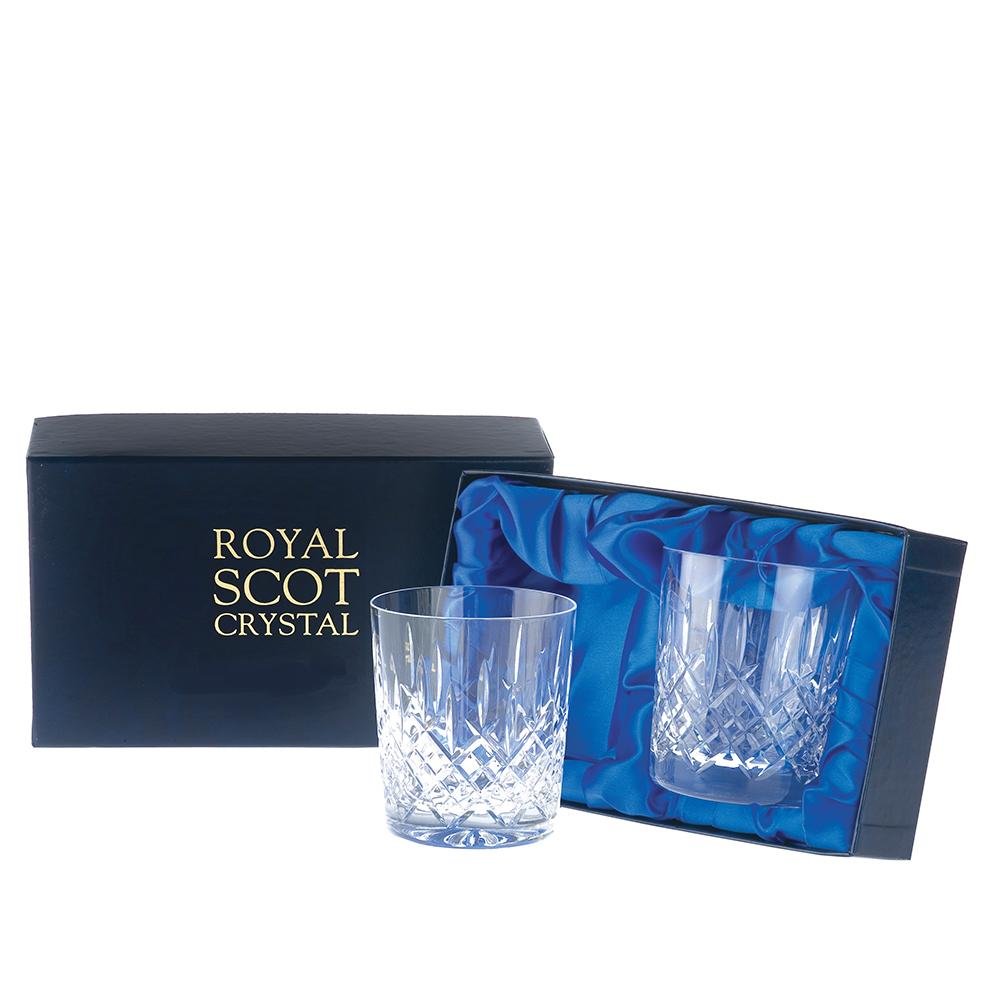 Royal Scot Crystal London Two Large Tumblers - Beales department store