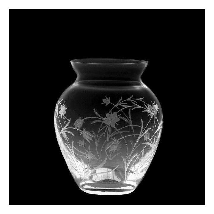 Royal Scot Crystal Meadow Flowers Extra Large Posy Vase 180mm - Beales department store