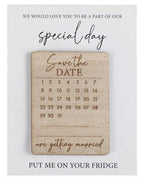 Rustic Romance Wooden 'Save the Date' Magnets (10pk)