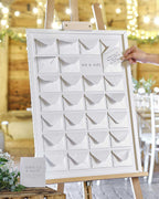 Rustic Romance Wooden Frame and Envelope Wedding Guest Book Alternative - 72cm x 52cm