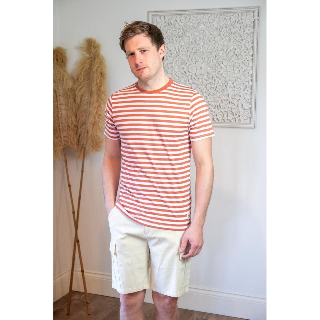 Rupert & Buckley Albie Striped T-Shirt - Red - Beales department store