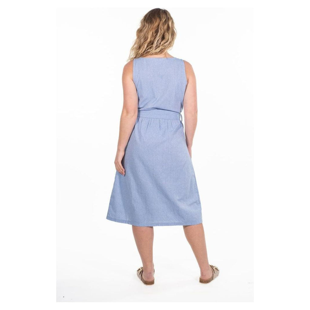 Rupert & Buckley Bonnie Button Through Dress - Chambray - Beales department store