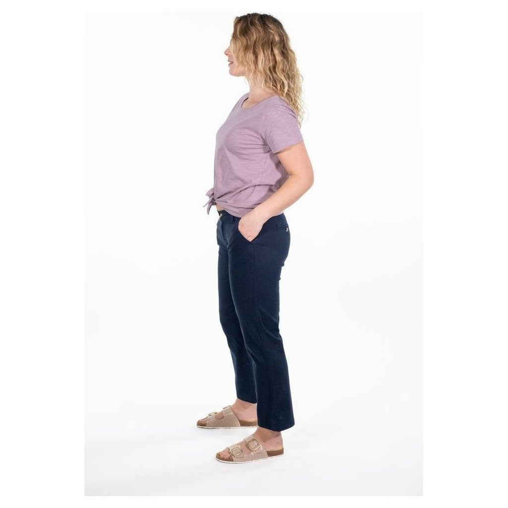 Rupert & Buckley Kim Cropped Chino Pant - Navy - Beales department store