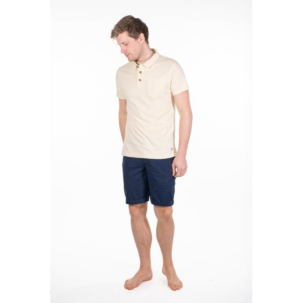 Rupert & Buckley Theo Jersey Polo - Ecru - Beales department store