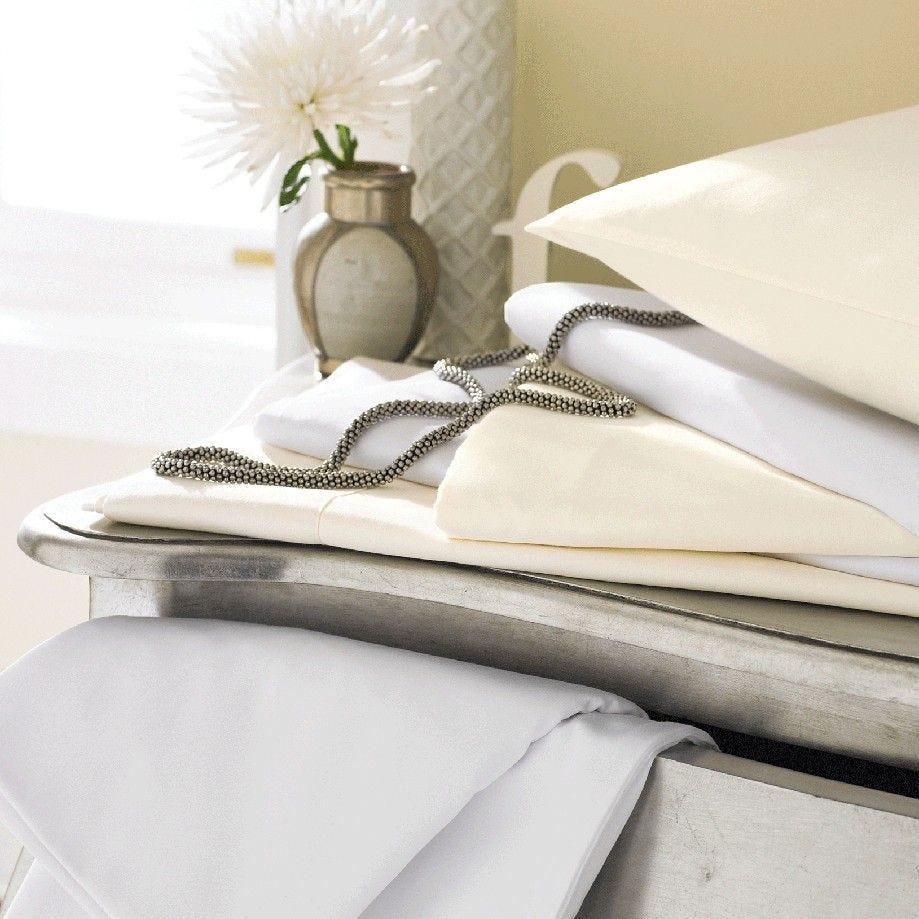 Sanderson Luxury 600 Thread Count Egyptian Cotton Flat Sheets - White - Beales department store