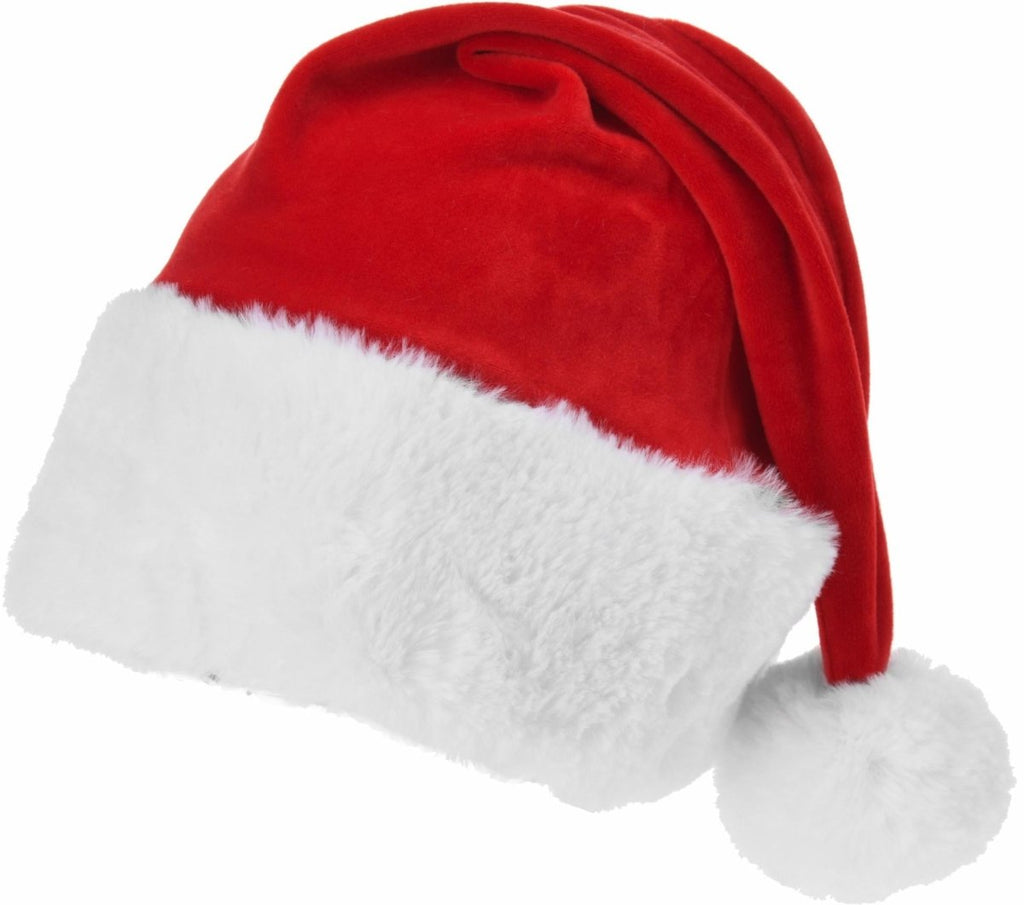 Santa Hat Plush 50cm - Beales department store