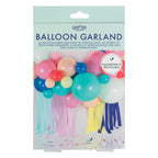 Multicoloured Balloon Arch with Streamers