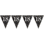 Sparkling Celebration 18th Foil Bunting - 4m
