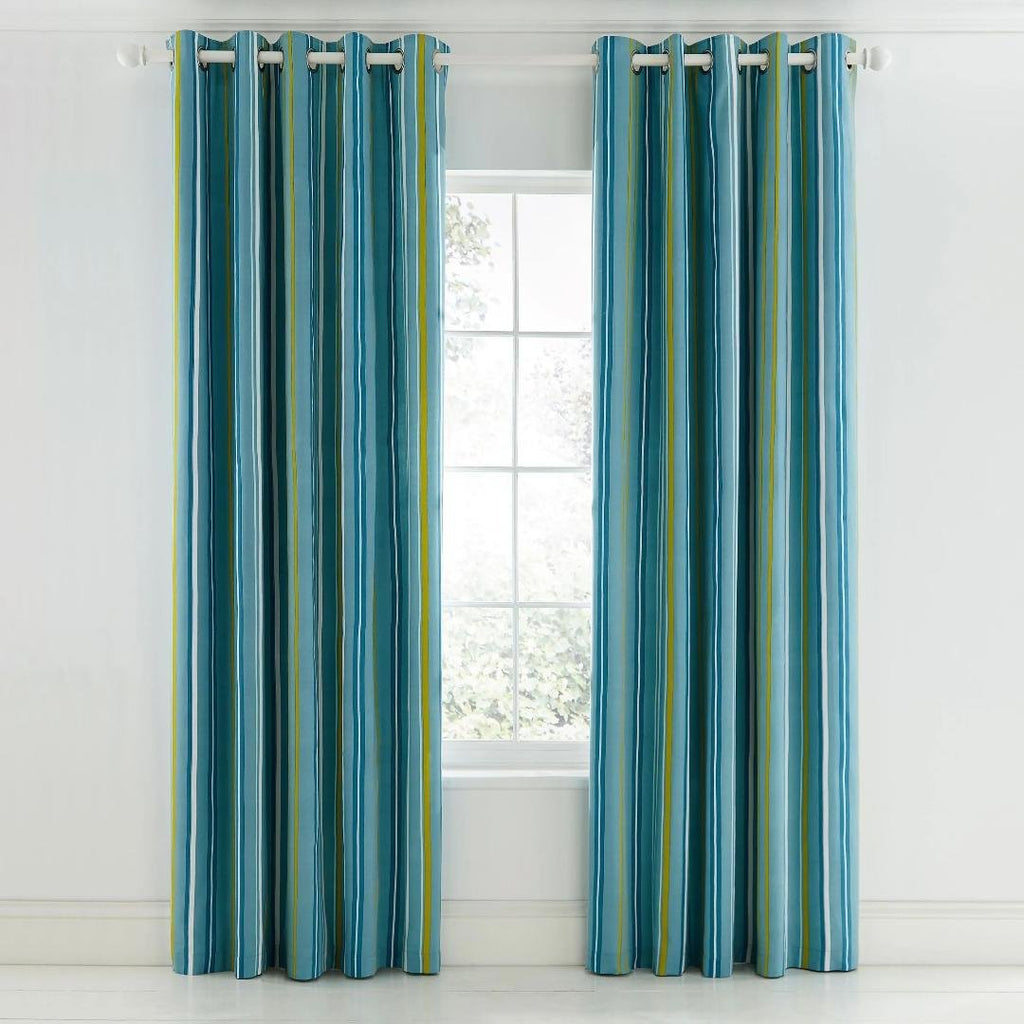 Scion Mr Fox Lined Curtains - Teal - Beales department store