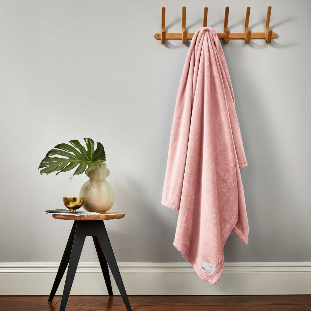 Scion Soft Fleece Throw, Blush - Beales department store