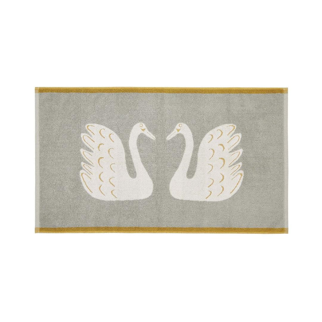 Scion Swim Swam Swan Towel - Pebble - Beales department store