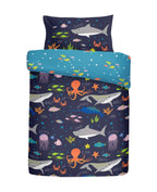Sea Life Glow-in-the-Dark Kids Duvet Set